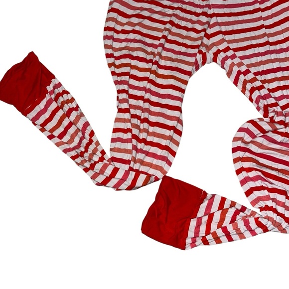 Little bum bums bamboo adult women red white pink pajama lounge pants large L pj - Picture 2 of 5